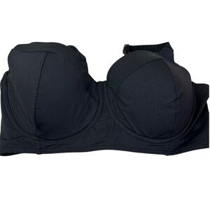 Lands End bikini top black 36DDD